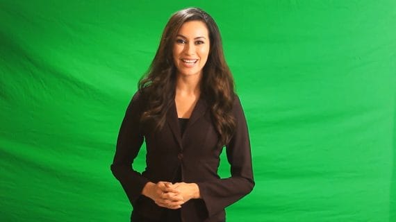 Beauty Salon Green Screen Spokesperson